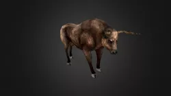 Bull Animation Low Poly Game Animal