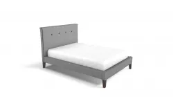 Capri Double Bed, Wolf Grey