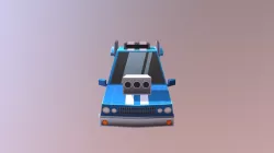 Car Muscle blue