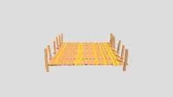 Cartoon Boardwalk Platform
