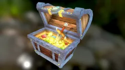 Cartoon Chest - Low Poly