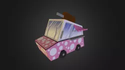 Cartoon Ice Cream Truck 
