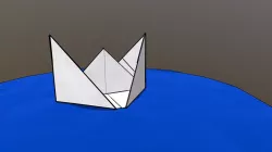 Cartoon Paper Boat