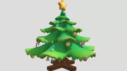 cartoon pine tree
