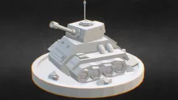 Cartoon Tank for 3D Print