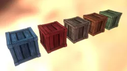 Cartoon Wood Crates
