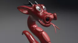 Cartoony 3D dragon