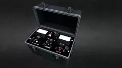 Cased DC Electrical current tester unit