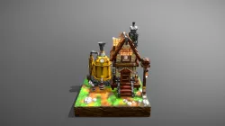 Casita modelo 3D