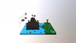 Castle and Wizard Tower Diorama