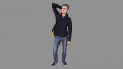 Casual Man with Bag