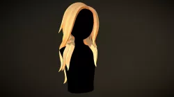 Character - Cartoon - Hair - Girl Long Hairs 02