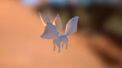 Chibi Fox low poly
