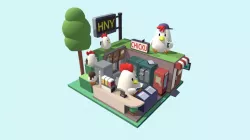 Chicken Super Shop - Flat Shaded