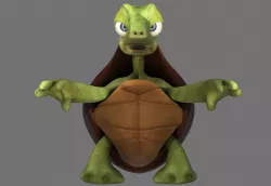 3D Cartoon Turtle 3D model