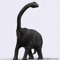 3DRT - Dinosaurs - Diplodocus Low-poly  3D model