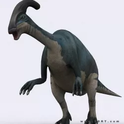 3DRT - Dinosaurs - Parasaurolophus Low-poly  3D model