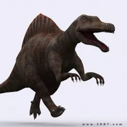 3DRT - Dinosaurs - Spinosaurus Low-poly  3D model