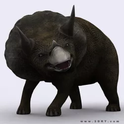 3DRT - Dinosaurs - Triceratops Low-poly  3D model