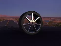 7Spoke Car Tire