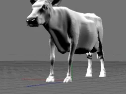 A Cow model for a 3d printer