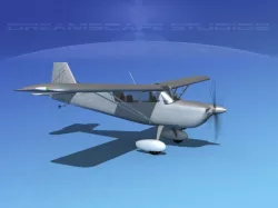 Bellanca Citabria 7KC Bare Metal 3D model