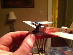 Bottle Rocket Motor Mount for Balsa Plane