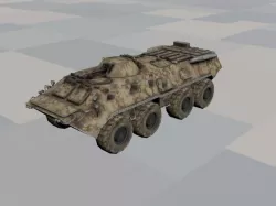 BTR 80   Low-poly  3D model