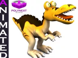Cartoon Tyrannosaurus Low-poly  3D model
