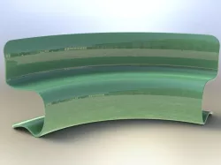 Curved corner chair