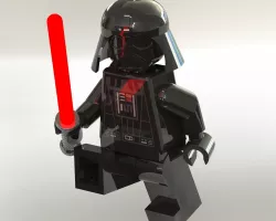 Darth Vader LEGO Minifigure 3D model