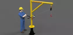 davit crane 1000 lbs