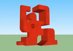 Escultura de los Merinales 3D model