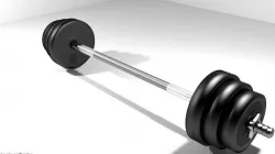 Exercise Equipment Barbell 3D model