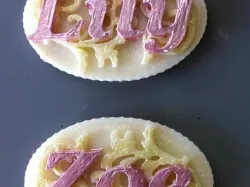 Floral Name Plate Blank