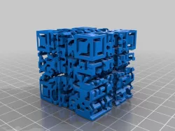 Godel Escher Bach QR Code shadow cube
