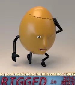 humpty dumpty - egg face 3D model