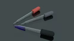 Laboratory dropper Low-poly  3D model