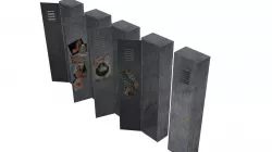 Locker Set Low-poly  3D model