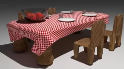 Lunch Table 3D model
