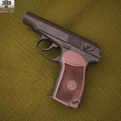 Makarov Pistol 3D model