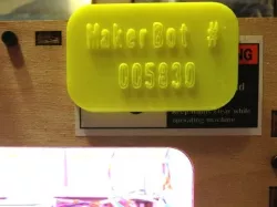 Makerbot Name Tag For ToM