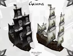 Micro-Galleons Low-poly  3D model
