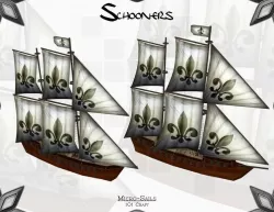 Micro-Schooners Low-poly  3D model