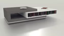 Minimalistic Wood Coffee Table Low-poly  3D model