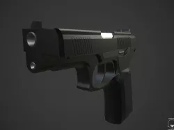 MP-443 Grach  Low-poly  3D model