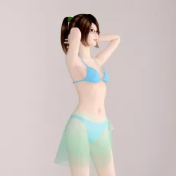Natsumi bikini pose 01 3D model