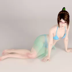 Natsumi bikini pose 02 3D model