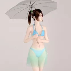 Natsumi bikini pose 03 3D model