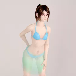 Natsumi bikini pose 04 3D model